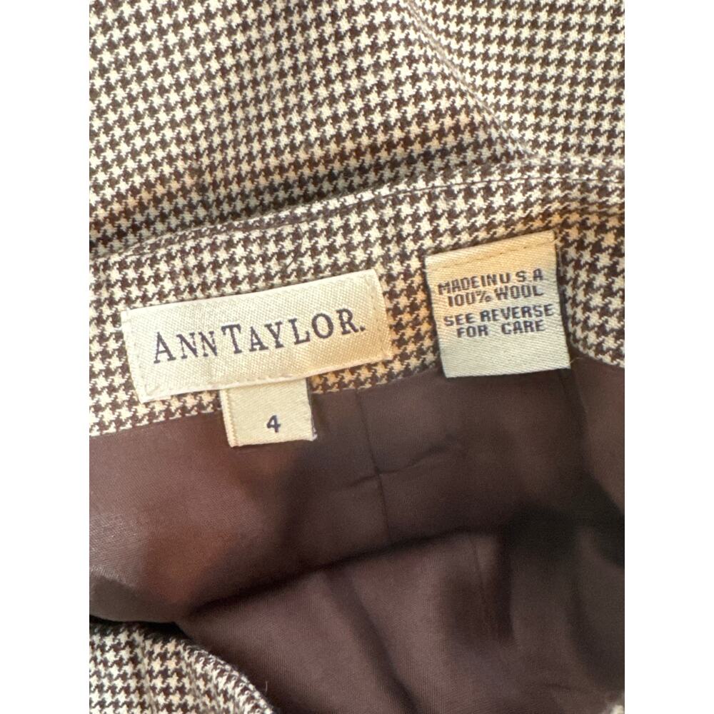 Vintage Ann Taylor 100% Wool Pencil Skirt Womens 4 High Waist Heritage Classic - Picture 5 of 6